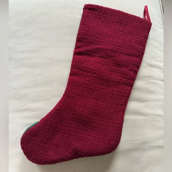 Festive Christmas Stocking with Snowman Design - Picture 4 of 4